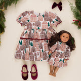 Doll Jennifer Dress - Gingerbread Houses