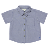 Boys Jack Shirt - Navy Gingham