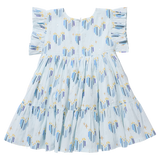 Girls Kit Dress - Menorah Hearts