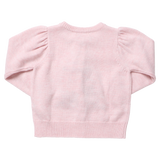 Girls Constance Sweater - Tree Bows