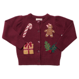 Girls Constance Sweater - Holiday Patches