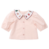 Girls Noelle Top - Nutcracker Embroidery