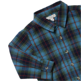 Boys Jack Shirt - Blue Tartan