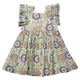 Girls Elsie Dress - Lilac Lisbon Floral