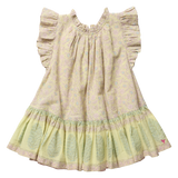 Girls Harper Dress - Citrus Garden Boarder