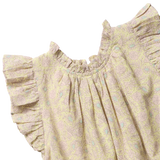 Girls Harper Dress - Citrus Garden Boarder