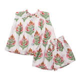 Girls Misha  2-PC Set - Pink Bellflower