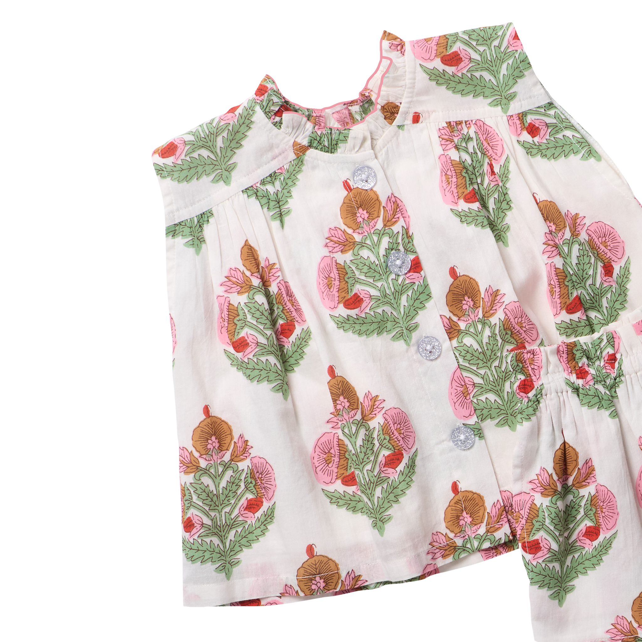 Girls Misha 2-PC Set - Pink Bellflower – Pink Chicken