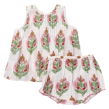 Baby Girls Jaipur 2-PC Set - Pink Bellflower