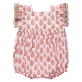 Baby Girls Elsie Bubble - Pink Dahlia Floral