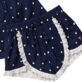 Girls Millie 2-PC Set - Navy Dot