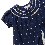 Girls Millie 2-PC Set - Navy Dot