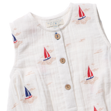 Baby Riley Jumper - Sailboat Embroidery