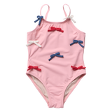 Girls Lottie Suit - Pink Bows
