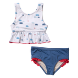 Girls Palmer Tankini - Small Crabs