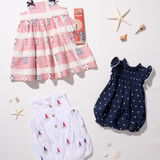 Baby Girls Jaipur Bubble - Navy Dot