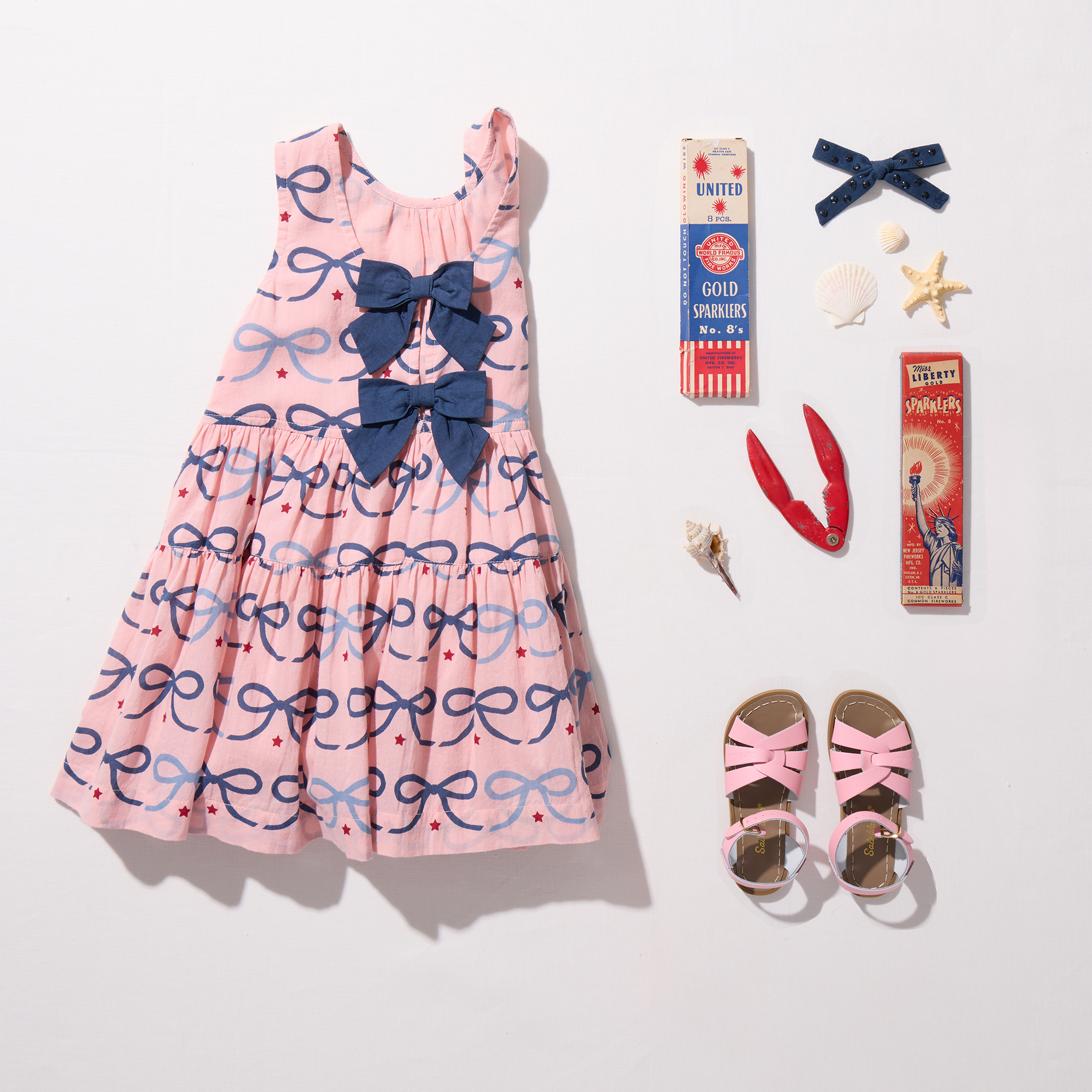 pink chicken bow dress Girls Eloise Dress