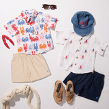 Boys Jack Shirt - Lobsters and Crabs