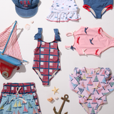 Girls Rachel Suit - Pink Regatta