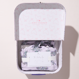 Nesting Box Baby Take Home Set - Lavender Bouquet Floral Blockprint