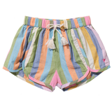 Girls Millie Short - Parade Stripe