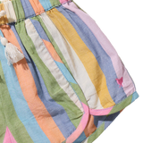 Girls Millie Short - Parade Stripe