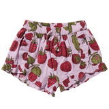 Girls Millie Ruffle Short - Lavender Raspberries