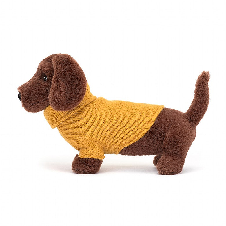 Sweater Sausage Dog - Yellow