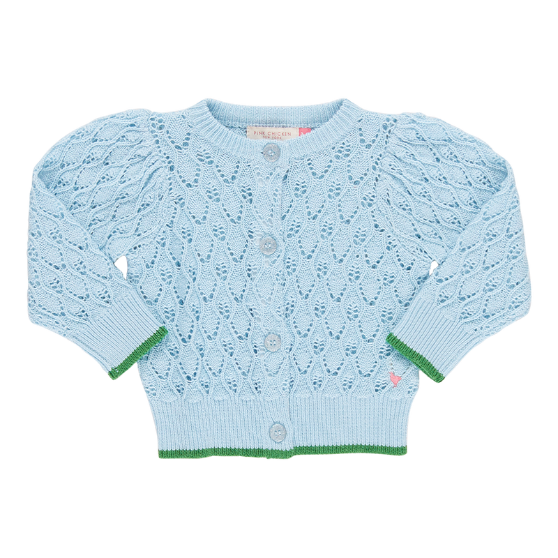 Baby Girls Constance Sweater - Crystal Blue