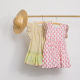 Girls Elsie Dress - Pink Dahlia Floral
