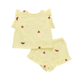 Baby Girls Roey 2-PC Set - Watermelon Embroidery