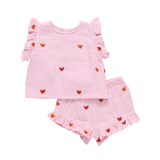 Baby Girls Roey 2-PC Set - Butterfly Embroidery