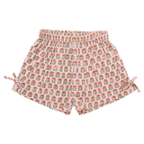 Girls Jules Short - Pink Prairie Block Print
