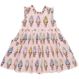 Girls Alyssa Dress - Pink Soft Serve