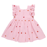 Girls Elsie Dress - Butterfly Embroidery