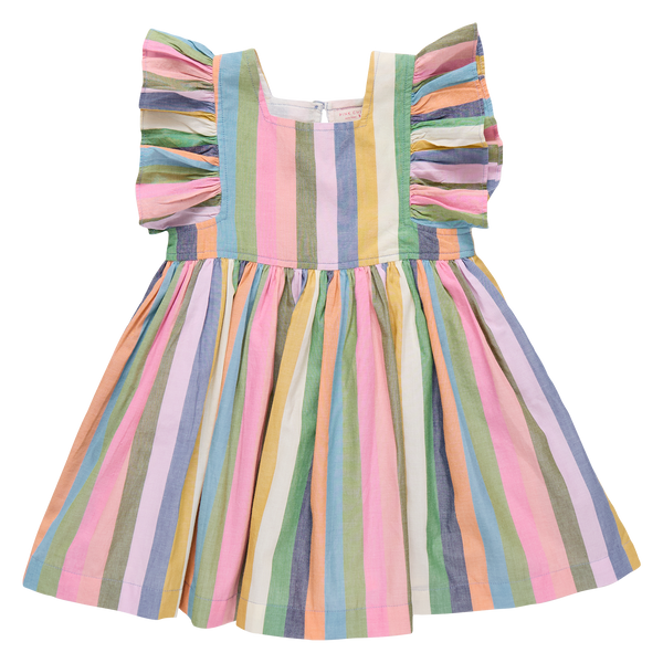pink chicken elsie dress Girls Elsie Dress | Parade Stripe