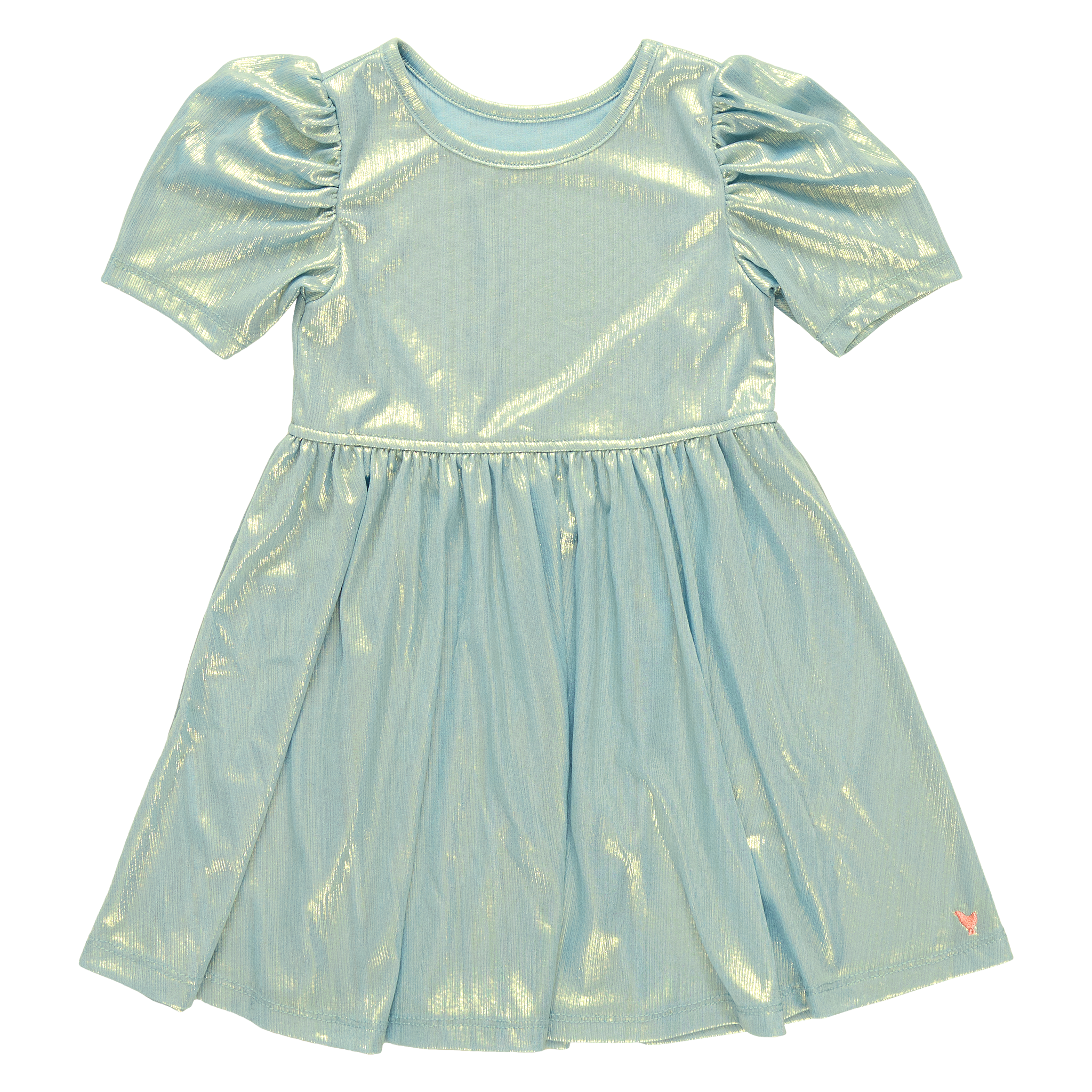 Ice Blue Lame Girls Laurie Dress 8 Ice Blue Lame Girls Laurie Dress 8