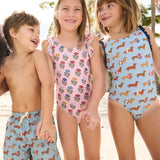 Girls Sylvie Suit - Swim Dachshunds
