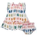 Baby Girls Harper Dress Set - Paint Swatches
