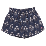 Girls Theodore Short - Navy Strawflower
