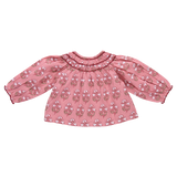 Girls Ava Top - Pink Strawflower