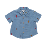 Baby Boys Jack Shirt - Surfboard Embroidery