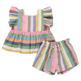 Baby Girls Elsie 2-PC Set - Parade Stripe