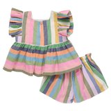 Baby Girls Elsie 2-PC Set - Parade Stripe