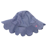 Baby Girls Scallop Sun hat - Chambray