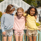 Girls Millie Metallic Short - Gold