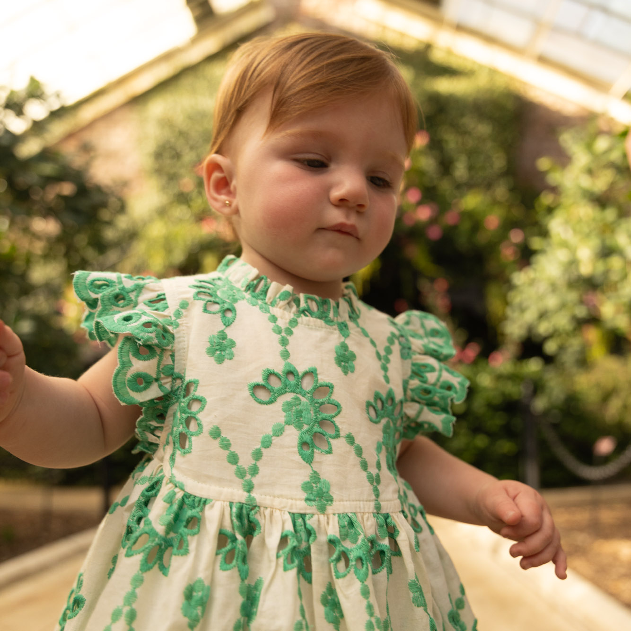 Baby Girl's Cynthia Dress Set - Kelly Green Eyelet 18-24m Baby Girl's Cynthia Dress Set - Kelly Green Eyelet 18-24m