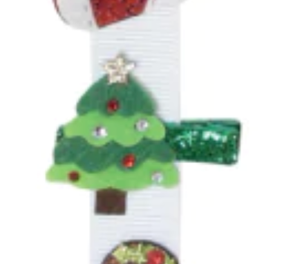 Christmas Popper Clip - Green Tree