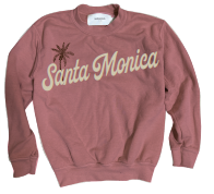 Vintage Palm Santa Monica Crewneck - Pink Chicken Pink