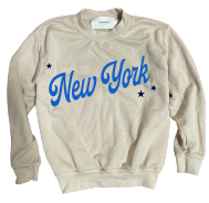 Vintage Star New York Crewneck - Bone